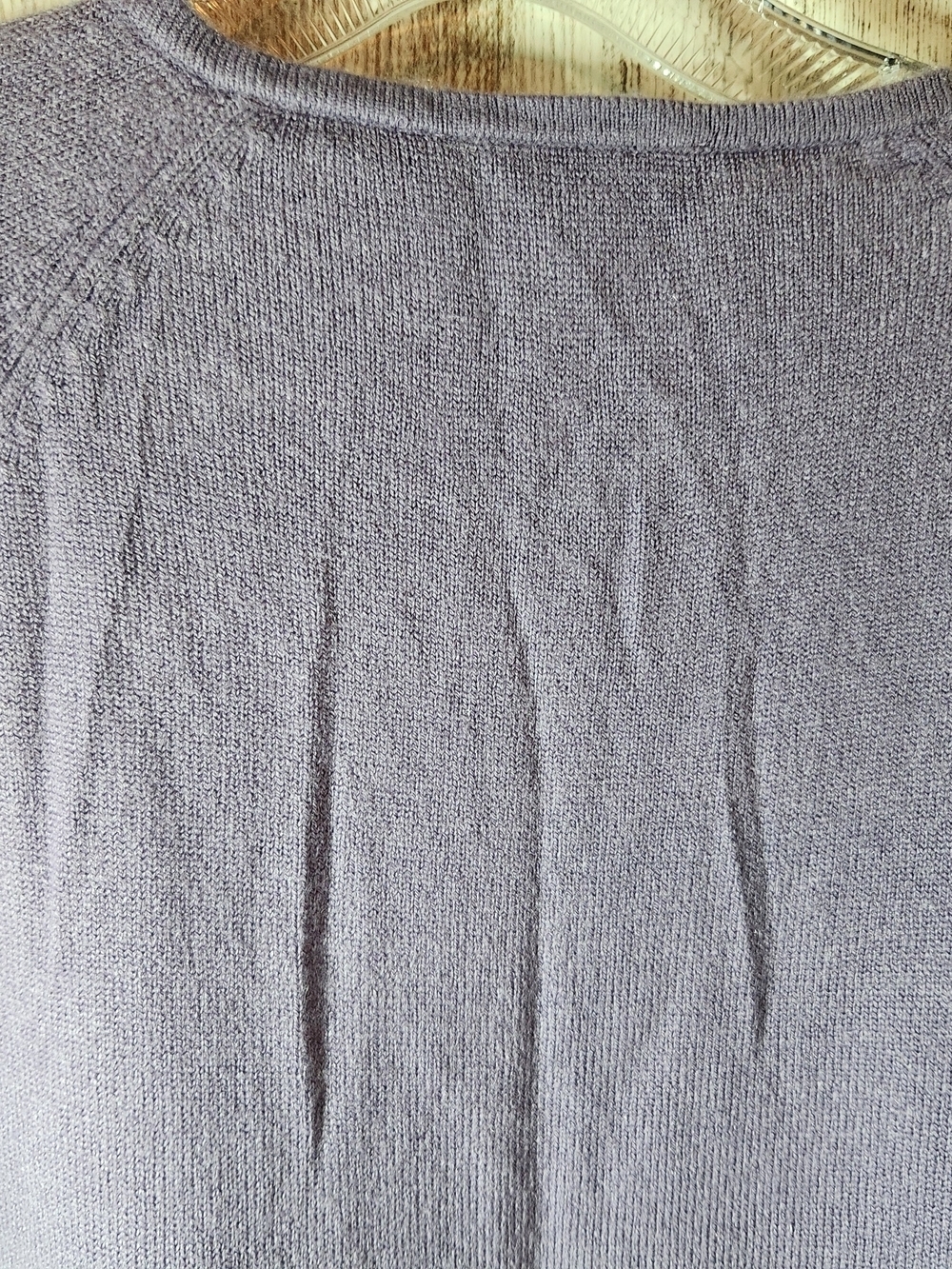 Apostrophe Soft Lavender Light Purple Crewneck Sweater Size L  Cardigan - Picture 6 of 7